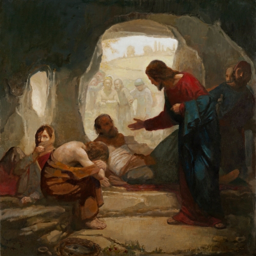 Christ among the lepers